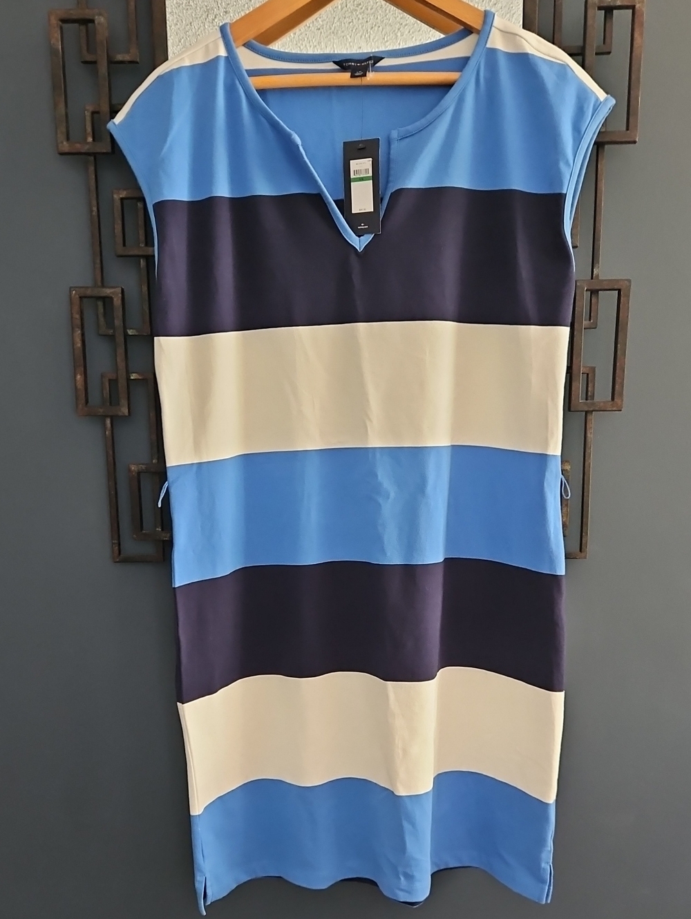 New With TAG Tommy Hilfiger Striped Tshirt Dress Size L